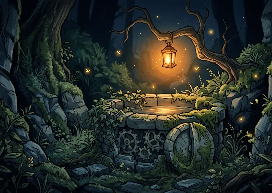 Detail from Lantern Hollow key art